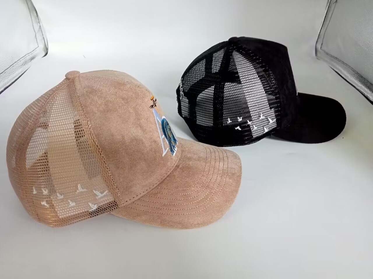 Suede and Mesh Hats (PRESALE DISCOUNT SHIPPED OUT JUNE 2ND)