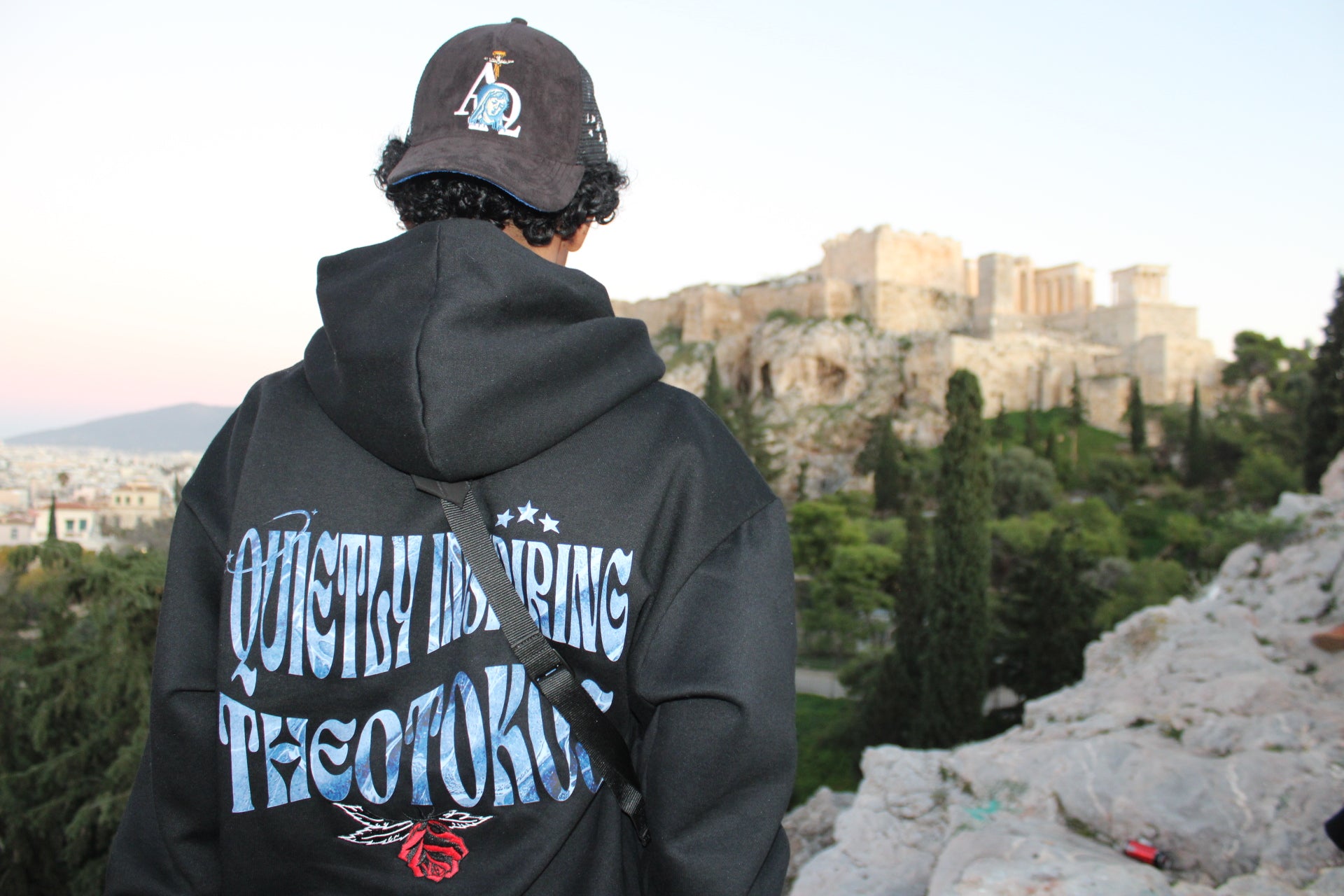 A Backdrop of Acropolis in Athens